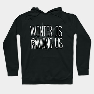 Winter is Among Us Snowflakes in the Air Christmas Time is Near Krampus is Sus Hoodie